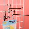 10Pcs Reusable Mesh Panel Hangers Metal Wear-Resistant Storage Hook Removable Universal Net Panel Hooks Store Storage Display