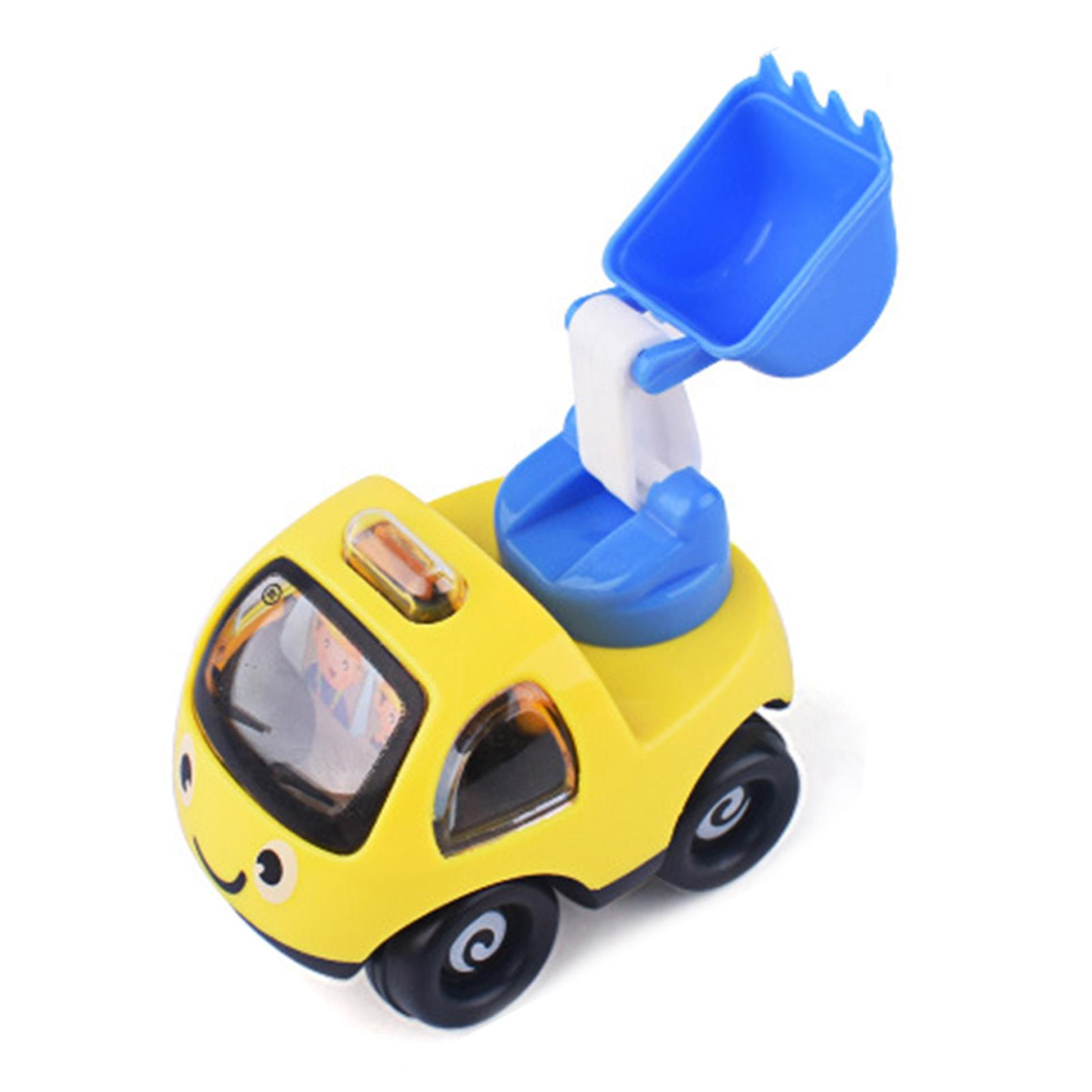 Pull Back Construction Car Miniature Portable Educational Cute Friction Powered Engineering Vehicle for Kids Toddlers