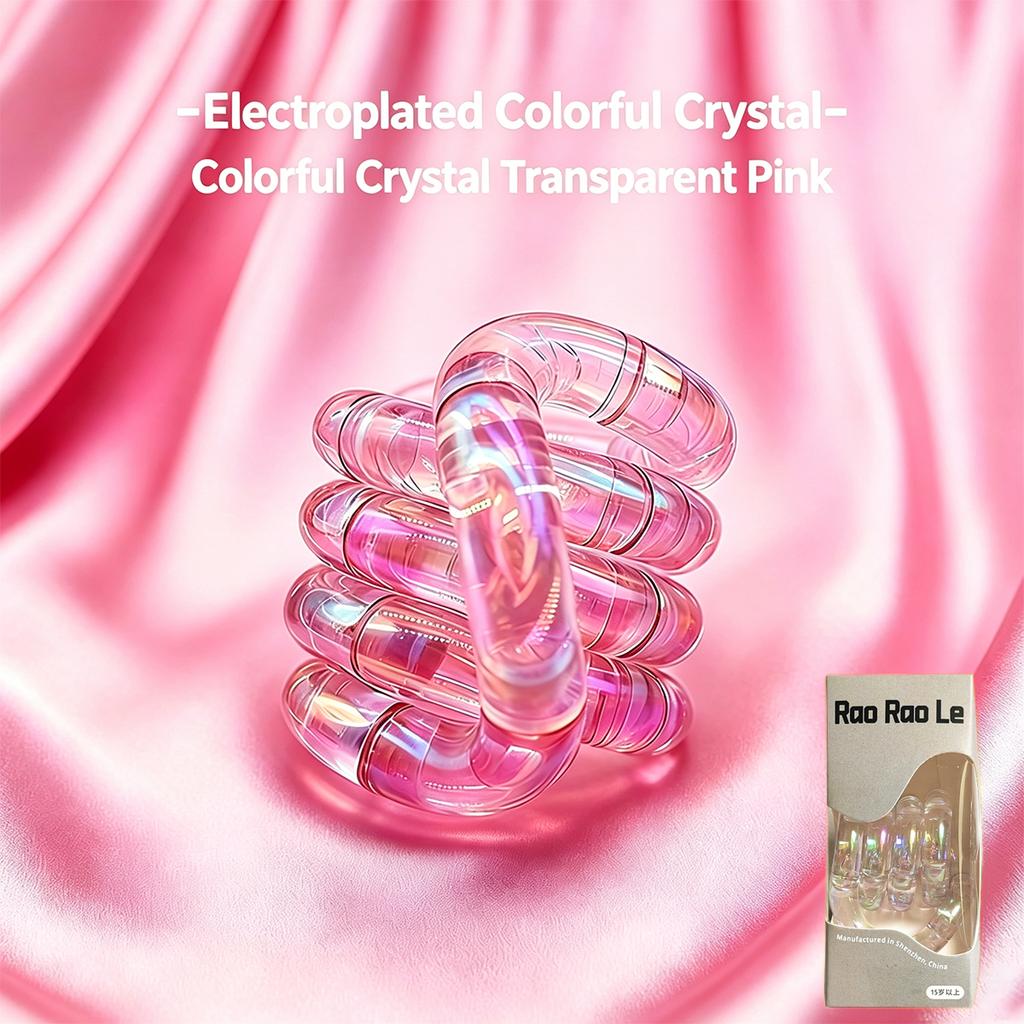 Giocattolo colorato Fidget Twist per le dita Sollievo dall'ansia Giocattolo sensoriale Portatile Antistress Tendenza Regalo Allenamento della concentrazione Per bambini Adulti