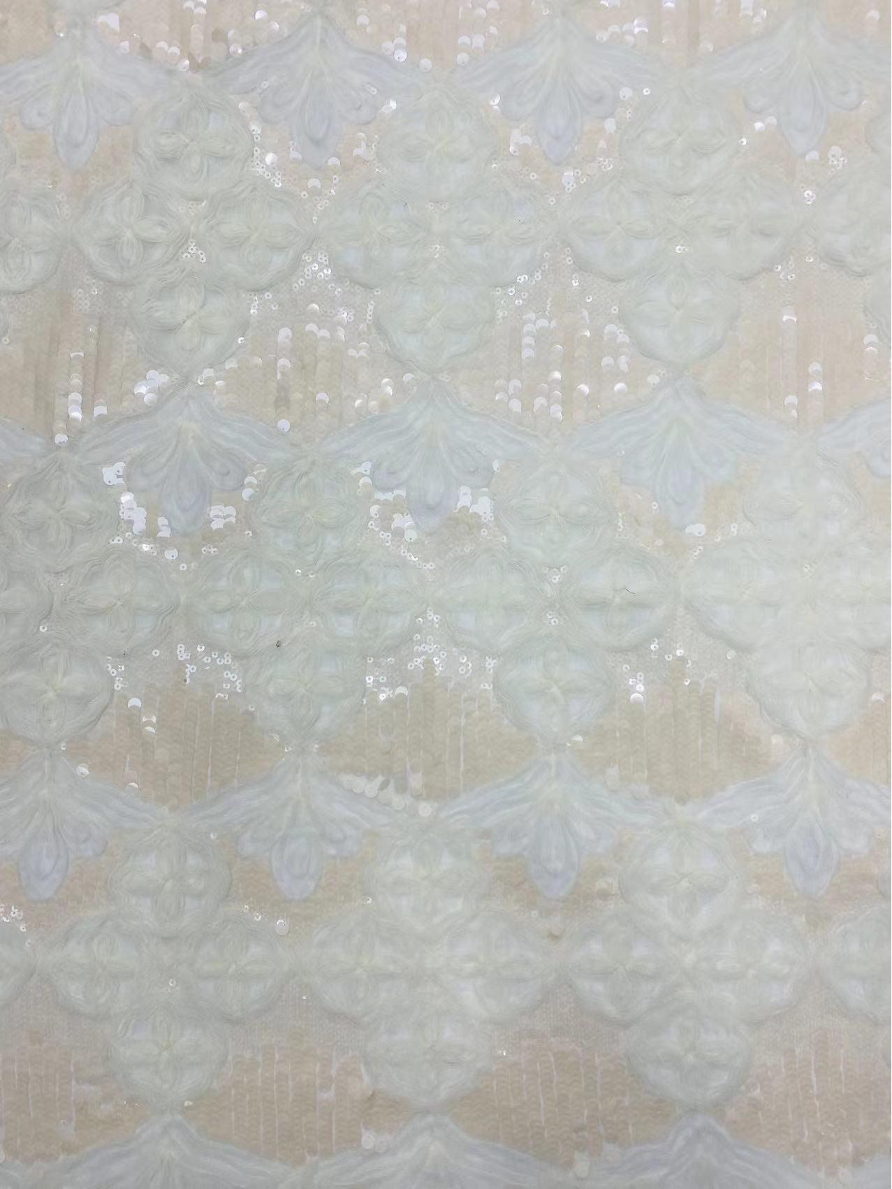 Aesthetic Patterned Plate with Sequin Embroidery - New Arrival абрикосовый