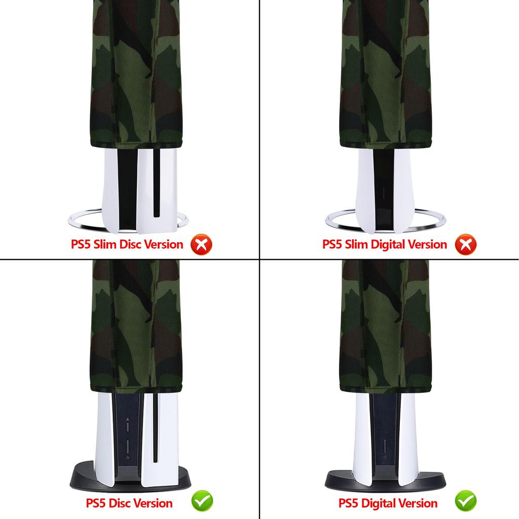 PlayVital Nylon-Staubschutzhülle kann auf weiche und saubere Staubschutzhüllen angewendet werden, die auf PlayStation 5 angewendet werden können. Die wasserdichte Hülle ist kompatibel mit der