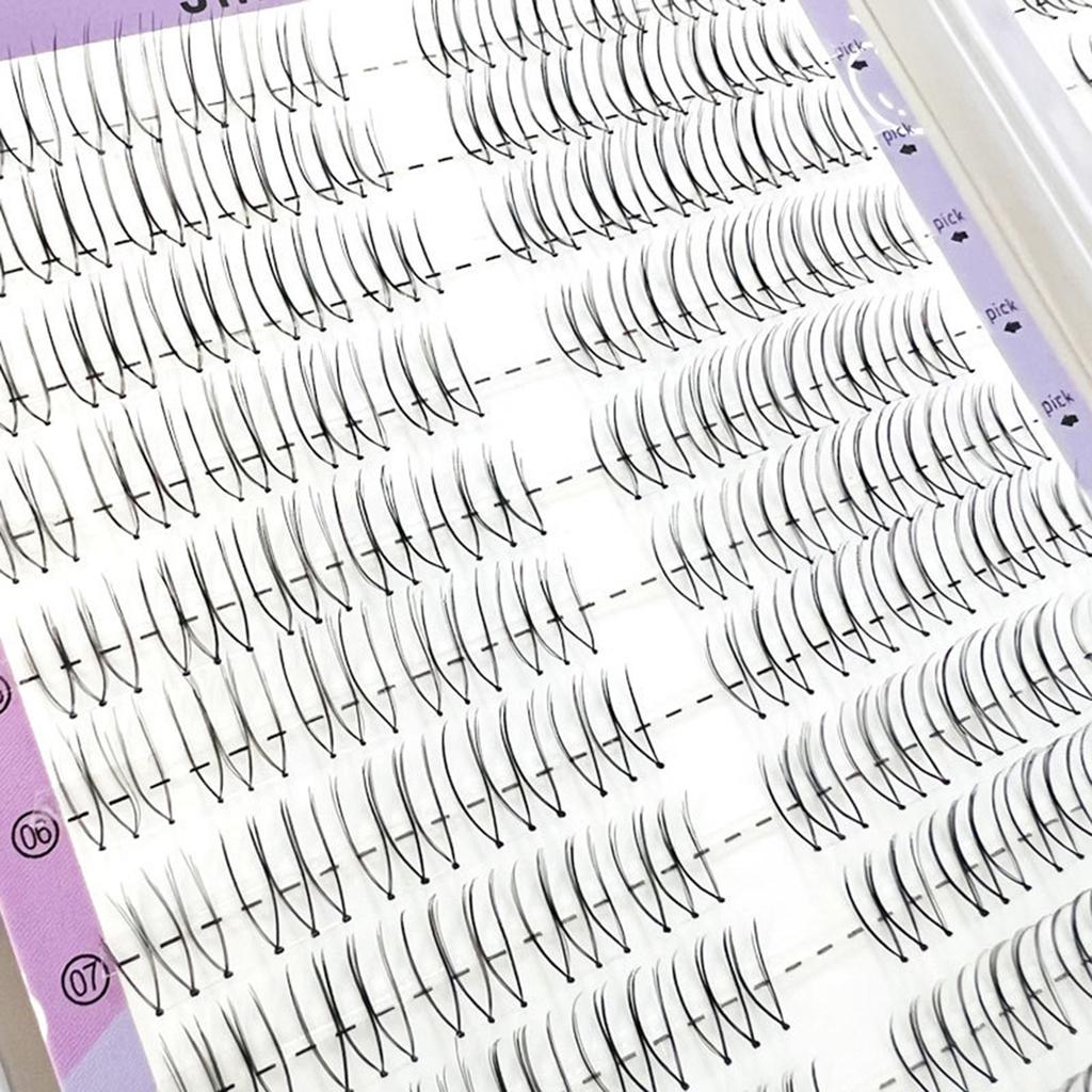 10/32 Rows U Shape False Eyelashes Cluster Korean Fluffy Wispy Lashes Natural Lash Extensions for Girls Party Daily Makeup