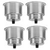 4Pcs Cup Drink Holders Leakproof Rugged Rustproof Cup Holder Insert With Drain Hole for Boat RV Car Dashboard Counter