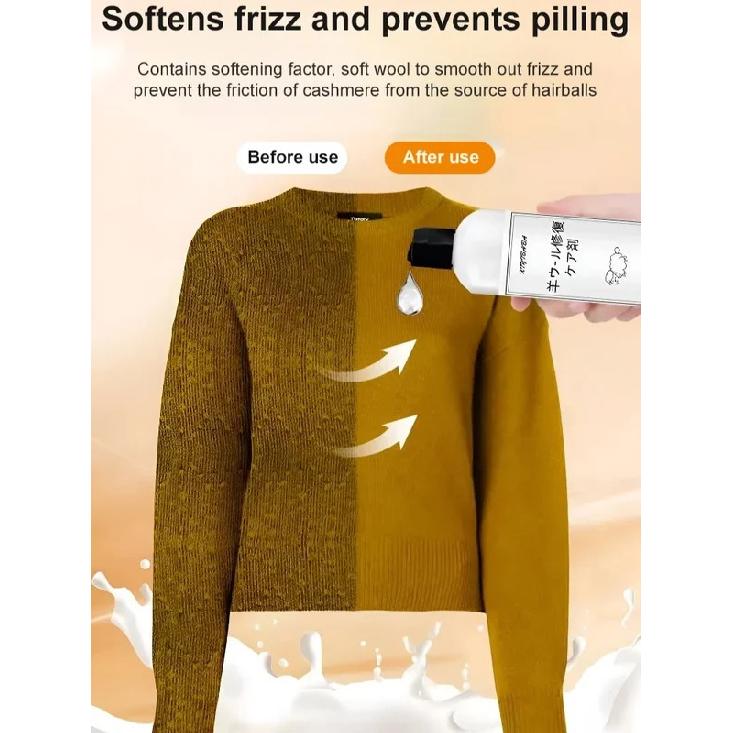 Detersivo per Vestiti di Lana Anti-restringimento Agente di Recupero Restringimento Maglioni di Lana Maglione Cashmere Detergente Maglione Riparazione Soffice Ag