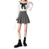 Black Pleated Skirt Women's Spring Autumn A-Line Skirt High-Waisted Skirt Flared Skirt Short Casual All-match Versatile Skirt Slimming