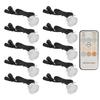 10 PCS LED Deck Light Kit 0.8W 304 Stainless Steel IP67 Waterproof Recessed LED Deck Lamp 90?265V