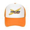 Custom BRP Can Am Logo Print Mesh Baseball Cap Summer Breathable Mesh Sun Hats Caps Unisex Outdoor Adjustable Casual Headwear
