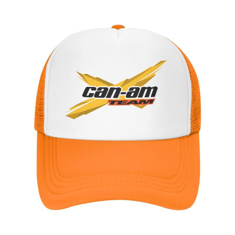 Custom BRP Can Am Logo Print Mesh Baseball Cap Summer Breathable Mesh Sun Hats Caps Unisex Outdoor Adjustable Casual Headwear