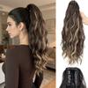 LISI GIRL Synthetische Natürliche Welle Kordelzug Pferdeschwanz Verlängerung 18 Zoll Lang Gewelltes Clip-In Pferdeschwanz Haarteil Für den Täglichen Gebrauch und Partys