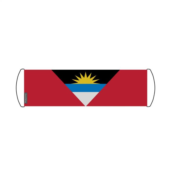 Flagg - Antigua og Barbuda - 17 x 50 cm - Polyester - Vanntett - Dobbeltsidig