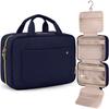 BAGSMART Borsa da Toilette Grande Borsa da Viaggio con Gancio Appendiabiti, Borsa per Cosmetici e Trucco Resistente all'Acqua Organizzatore da Viaggio per Accessori, Shampoo, Formato Standard