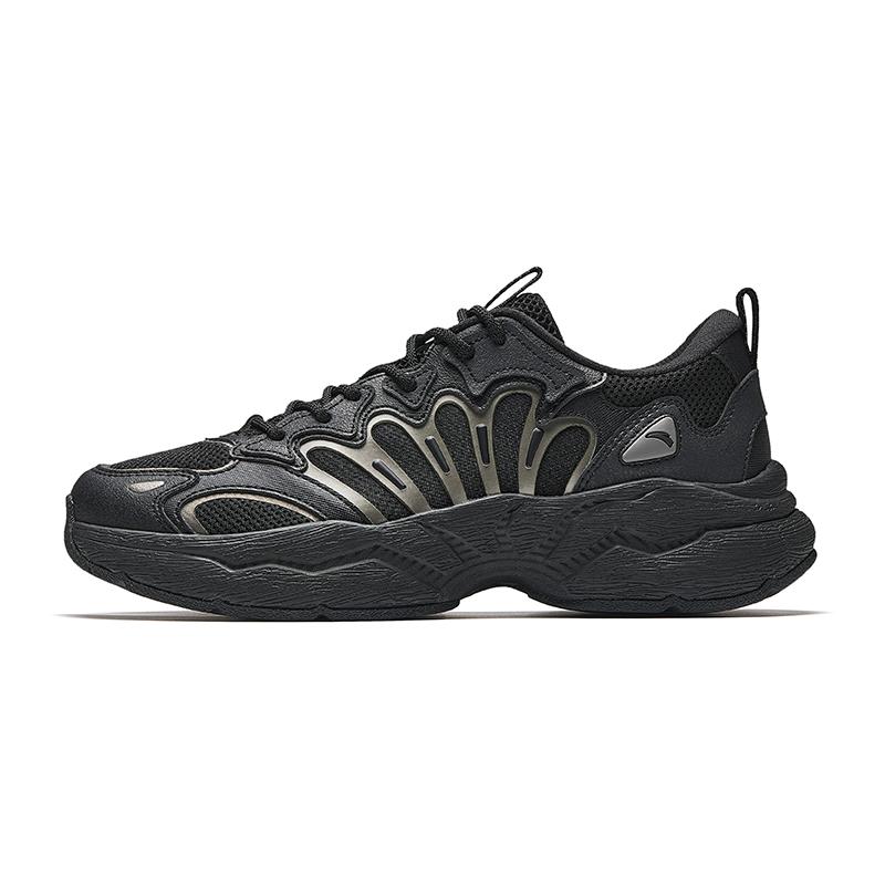 

Anta Meteor 3 Trendy Casual Non-Slip Breathable Low-Top Dad Shoes Men sneaker Basic-Black 112538851-1 39