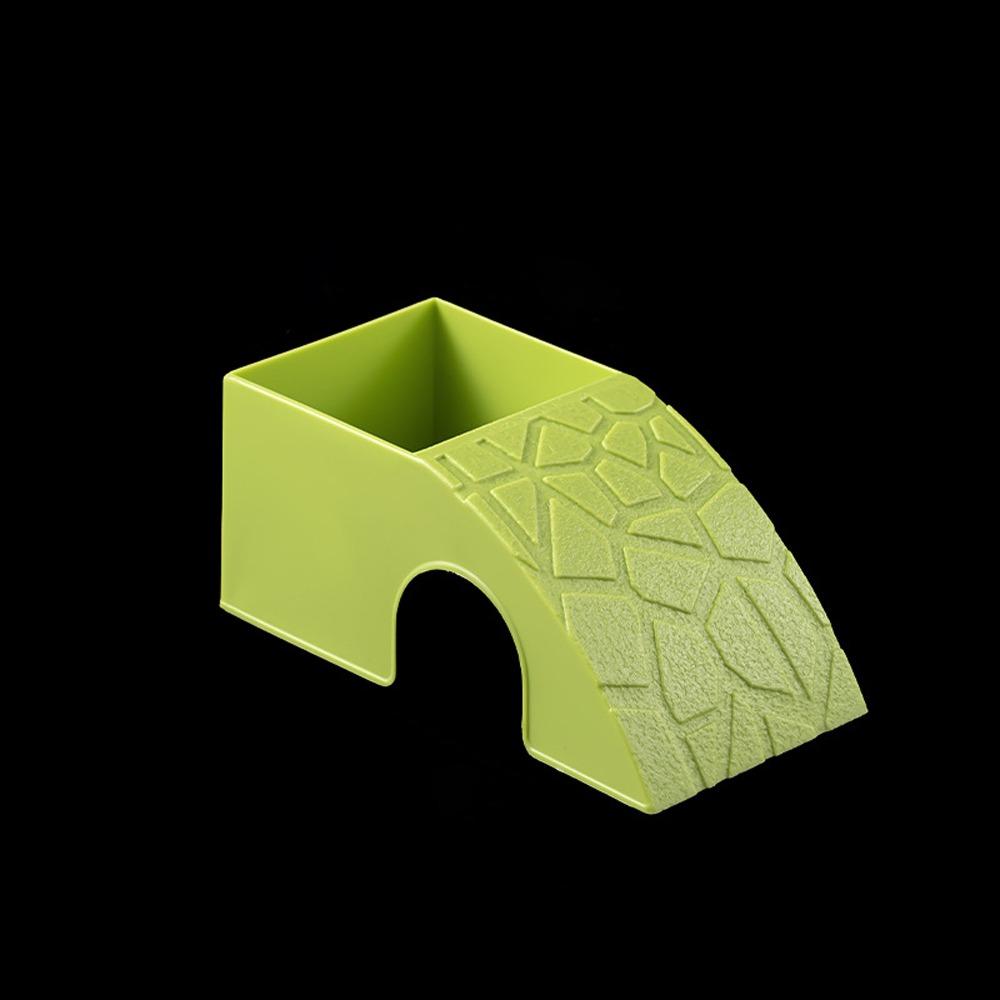

Plastic Reptile Feeding Box Anti Drowning Water Dispenser Turtle Tank Ornaments Left Green