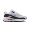 New Nike Air Max 90 Anti Slip Wear Resistant Low Top Kids Lifestyle Shoes White Pink Children Aged 3 7 Years Old HF6357-104