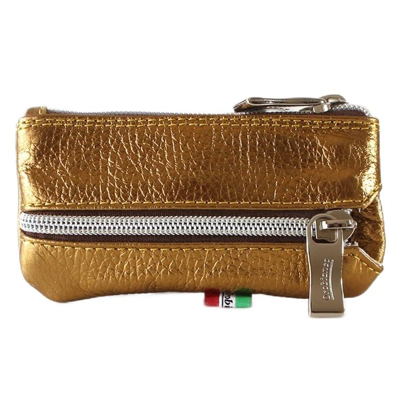 

Orobianco Чехол для 6 ключей/Кошелек для монет, Полностью кожаный, Натуральная кожа [Сделано в Италии], Чехол для ключей для мужчин и женщин, PORTALE 11 (ВСЕ ДОЛЛАРЫМеталлический Золотой