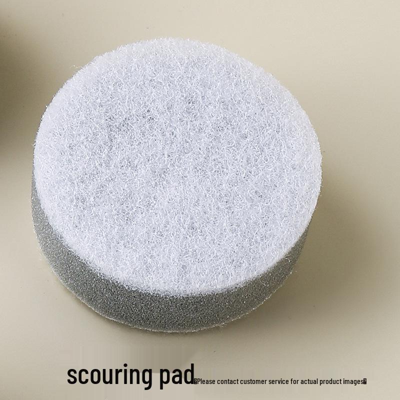 Long Handle Wood Pulp Sponge Pot Brush: Gentle, Non-Staining Dishwashing Tool for Safe Pot Cleaning