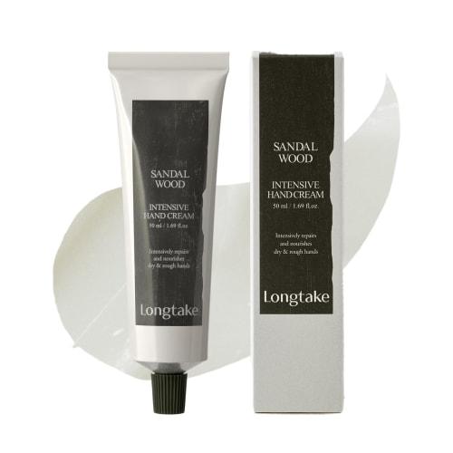 

Official LONGTAKE Sandalwood Intensive Hand Cream, 50ml, Korean Cosmetics, Sandalwood Scent, Moisturizing, Vegan, Gift for Men and Women
