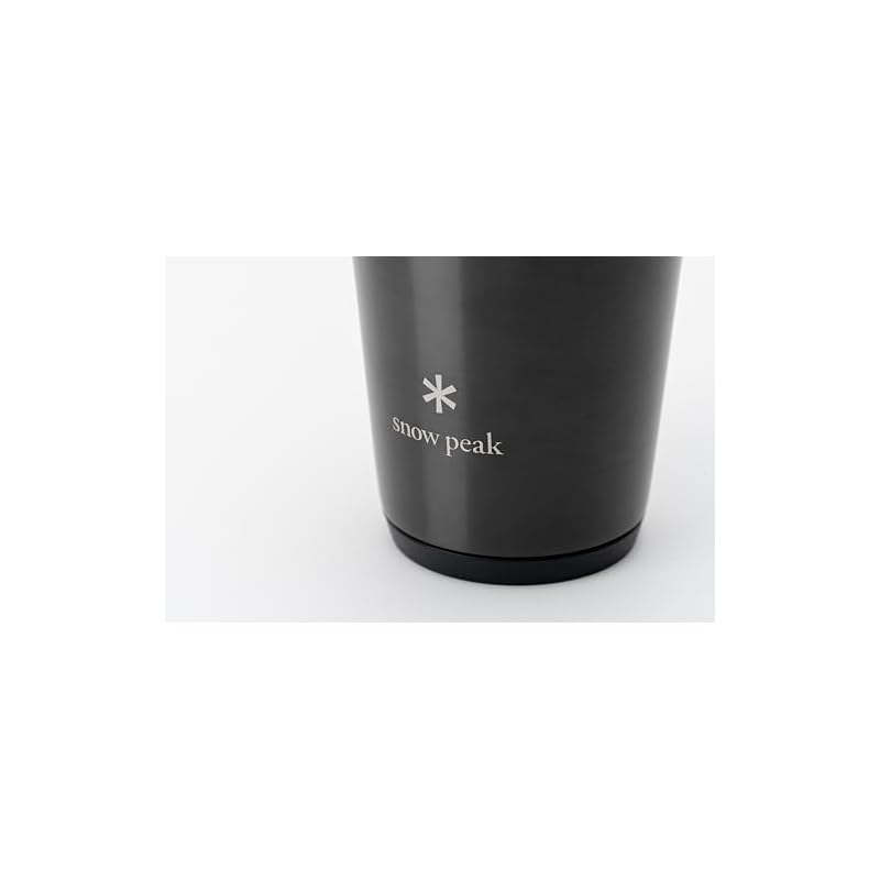 Snow Peak Thermo Tumbler 470 Luster Black, Camping, Outdoor, Vacuum Insulated, Keeps Drinks Cold and Hot, Limited Edition Color