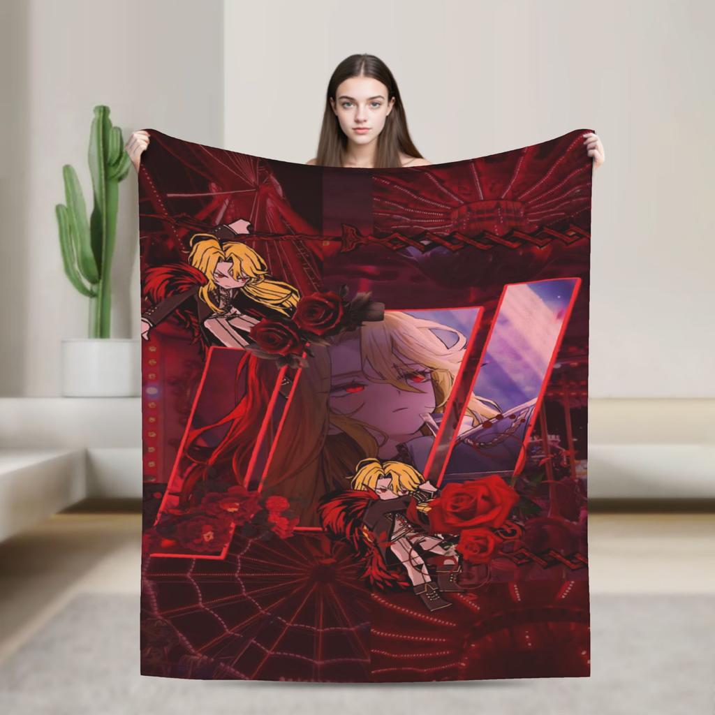 Limbus Company Project Moon Blanket Super Soft Fleece Cute Present  Throw Blankets Bedspread