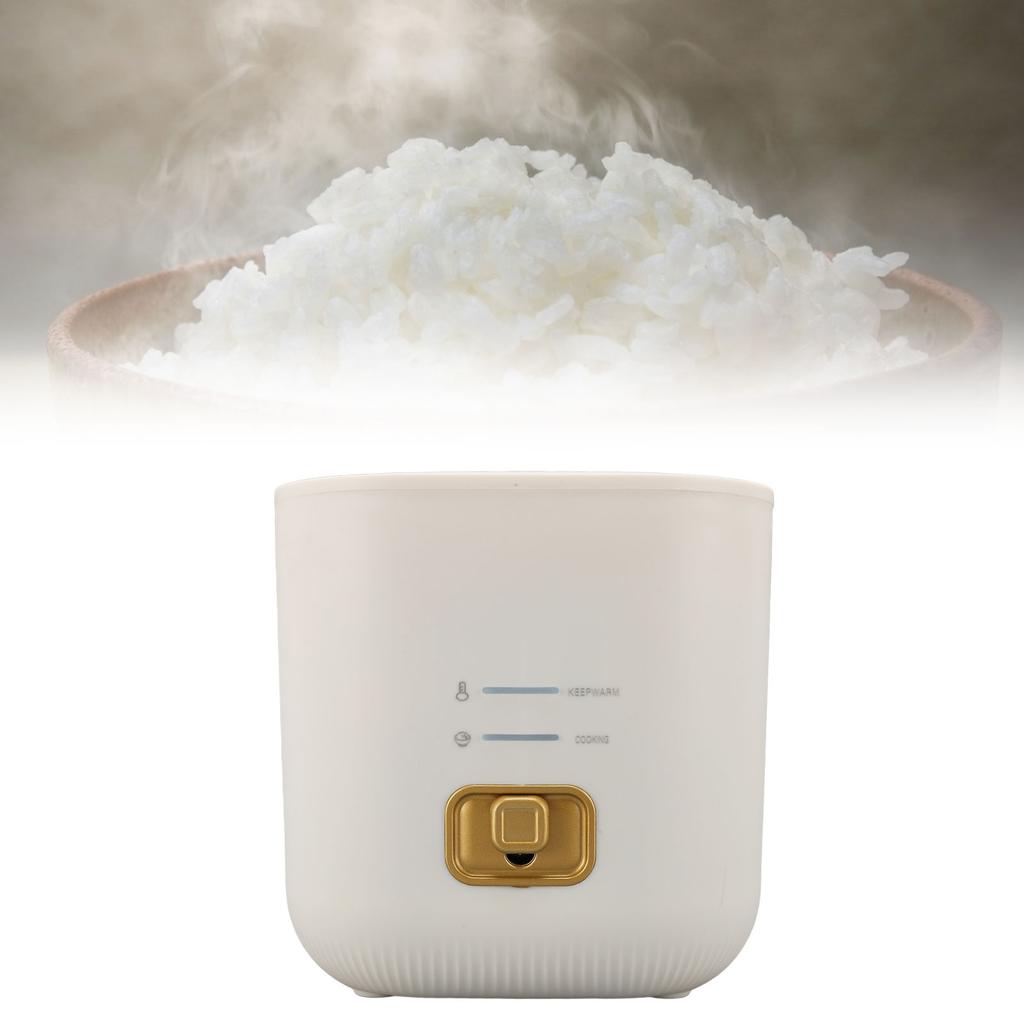 Rice Cooker One Button 1.2L Portable Rice Cooker With Keep Warm Function Anti Stick Pot for 1 to 2 People Use