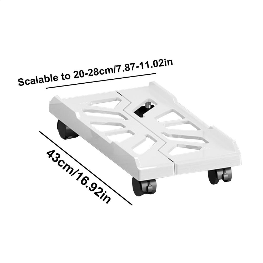 Adjustable Mobile CPU Stand Ventilated Mobile CPU Stand PC Floor Cart Rolling Computer Stand With 4 Caster Wheels