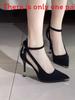 Fall 2025 High Heels For Women With Pointed Toe And Strap Closure For Daily Style
