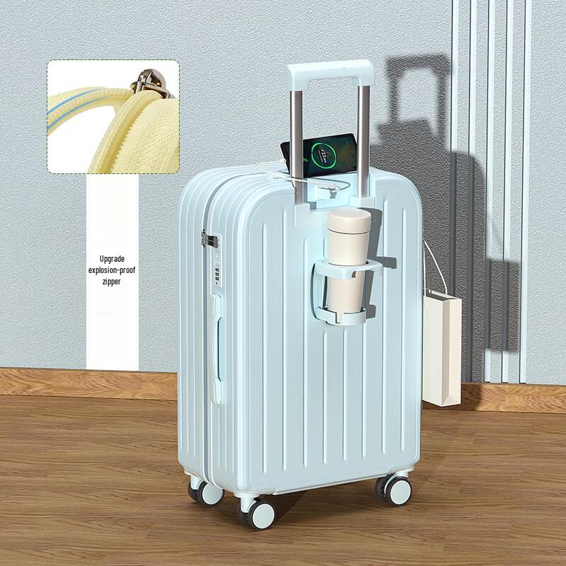 

Gotrip Durable Spinner Luggage with Cup Holder & USB Port 22 inch