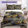 3pcs Racing Bedding Set Duvet Cover Closure Includes 1 Duvet Cover & 2 Pillowcases, Soft and Comfortable for All Seasons.