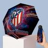 Atletico Madrid Manual Five Fold 8 Rib Umbrella Support Custom Text, Lightweight Travel Umbrella