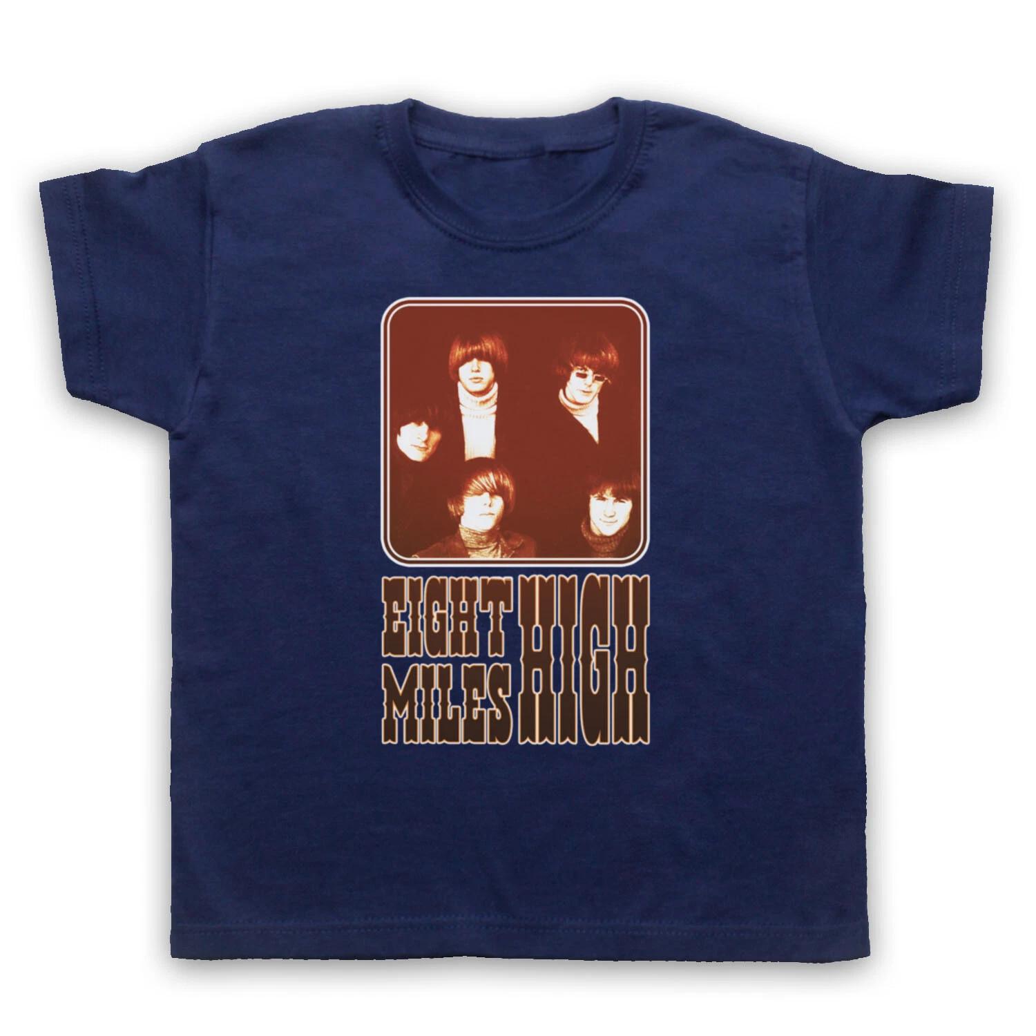 BYRDS UNOFFICIAL EIGHT MILES HIGH CLASSIC ROCK BAND KIDS CHILDS T-shirt 100