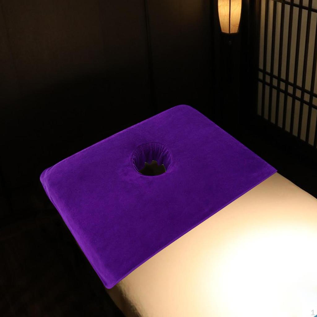 Massage Table Face Hole Towel Soft Cover Polyester Lightweight Breathable Beauty