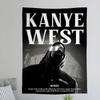 KKanye WWest YYe Rapper Anime Tapestry Hippie Flower Wall Carpets Dorm Decor Cheap Hippie Wall Hanging