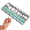 12pcs White Nail Drill Buffing Bit Wool Felt Nail Bits  Gold Silver Jewelry Mirror Finishing
