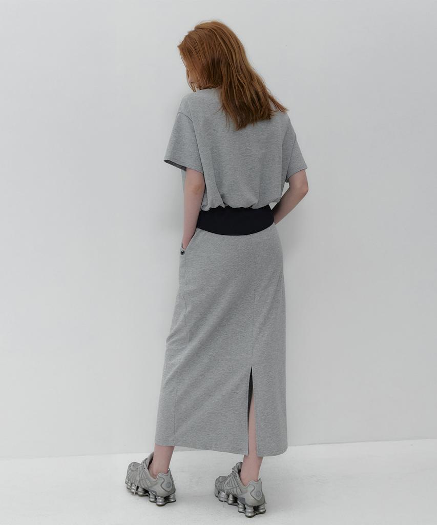 Teuwi Mentor Cutout Banding Long Skirt