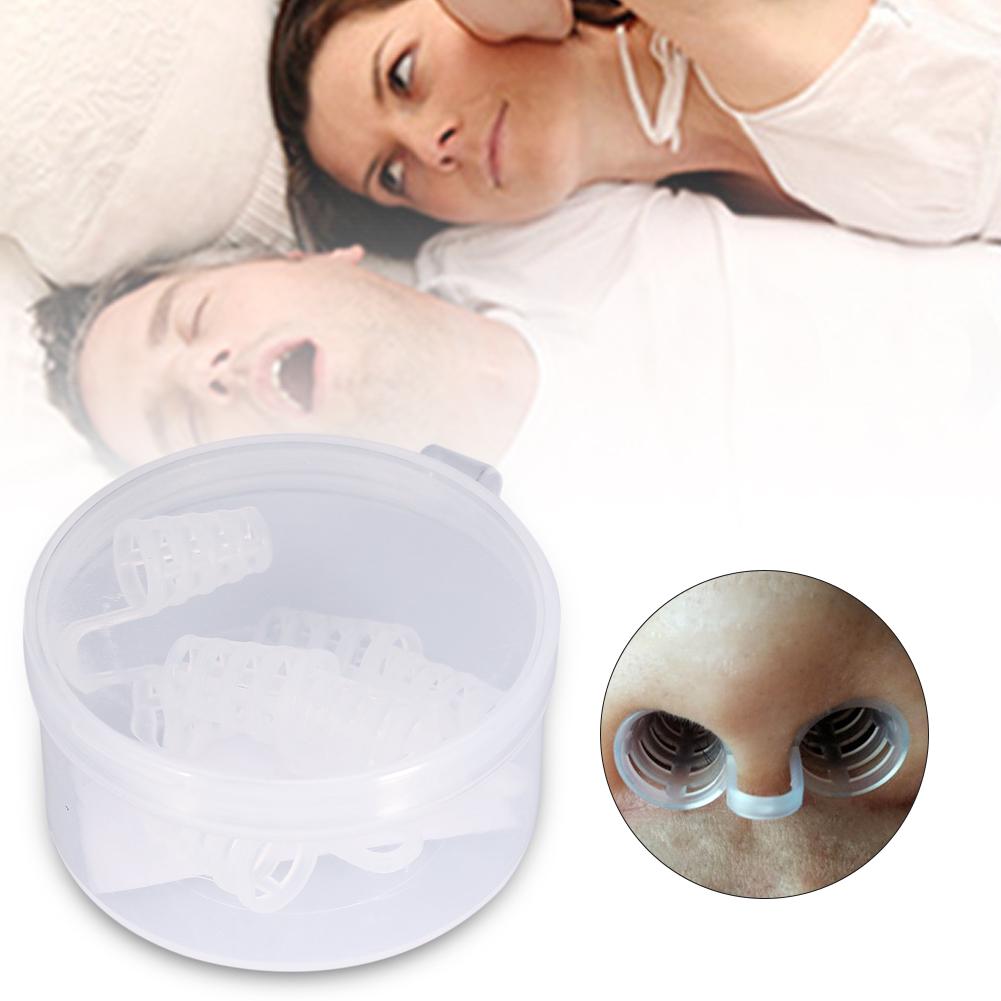 4Pcs/Box Relieve Anti Snoring Device Guard Easy Sleeping Breath Aid Clip Nasal Dilator Device