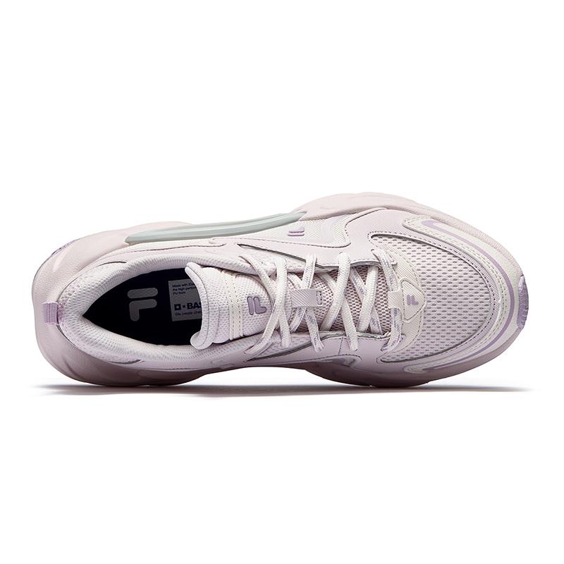 FILA Fusion Force DX Versatile Fabric Synthetic Leather Low-Top Casual Running Shoes Women sneaker Light-Pink T12W521101FCS
