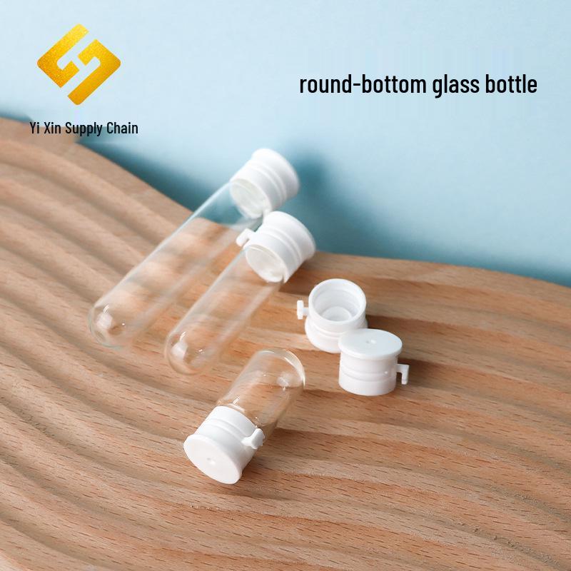 Round Bottom Sample Bulb Bottle - 2ml & 3/5ml for Essence, Makeup Remover, or Essential Oils