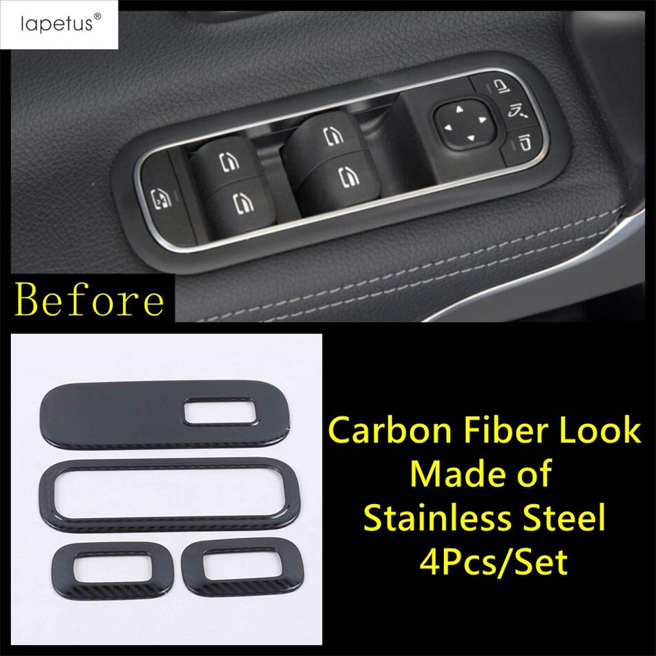 Car Window Lift Glass Switch Button Panel Frame Decoration Cover Trim Accessories For Benz A Class W177 A200 A220  - 2024