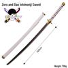 One Piece Zoro Cosplay Wooden Swords: Shusui, Sandai Kitetsu, Yubashiri, 104CM Décor
