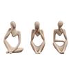 Minimalist Human Contemplation Sculpture Figurine - High Quality Decorative Art Piece with Excellent Value
