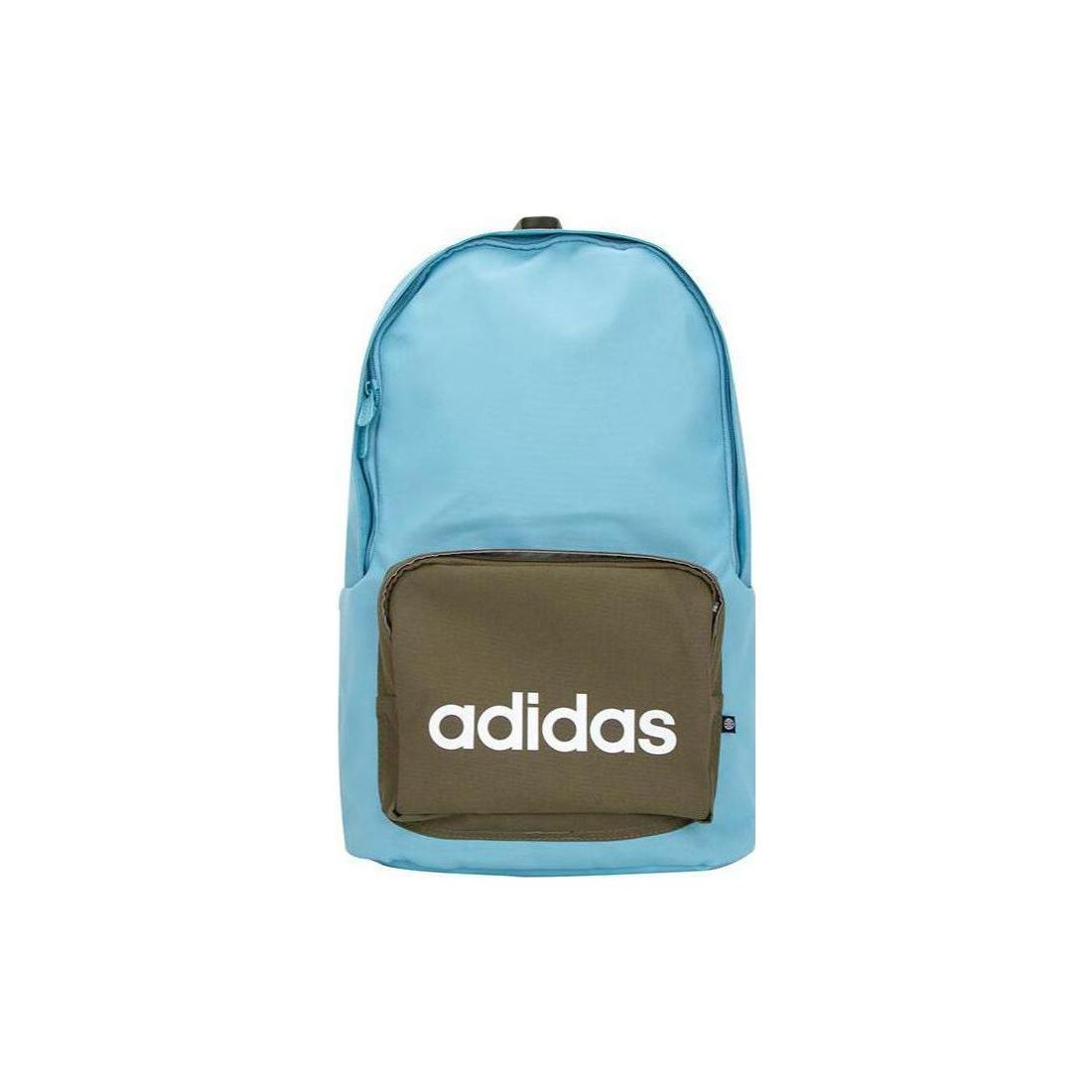 Adidas Logo Print Recycled Polyester Medium Backpack Unisex Backpacks Blue IL1917 46*27*15cm