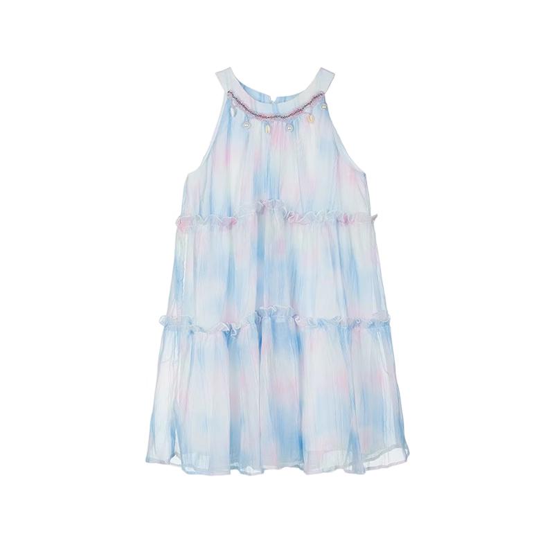 Girls Summer Korean Style Floral Princess Dress 140