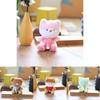 Adorable Plush Bear Keychain Super Soft Stuffed Animal Doll Bag Charm