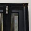Latest double zipper side opening mosquito proof screen window for indoor use, customizable size, non porous self-adhesive