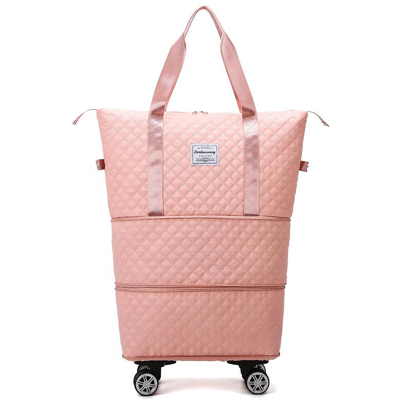 Travel bag Large capacity roller Birth waiting accommodation Fitness storage Clothing bag Rhombus travel portable hand bag