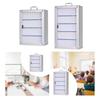 Phones Storage Cabinet Student Sturdy Aluminum Alloy Classroom Dormitory Meeting Transparent Door Portable Handle Storagebox