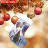 Christmas Decoration Fireplace Hanging Stocking 1pc Christmas Celebration In a Snowy Landscape (1pc) Pattern C