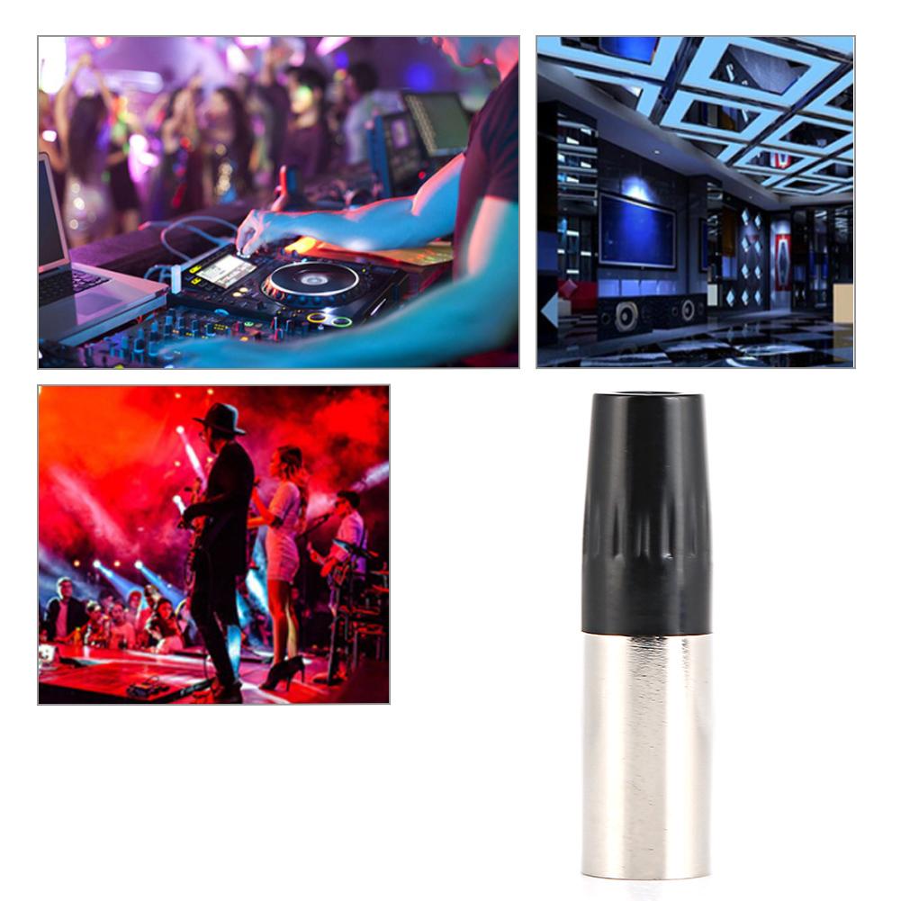5pcs 4Pin XLR Connector Mini Male Microphone Cable Adapter MIC Audio Plug