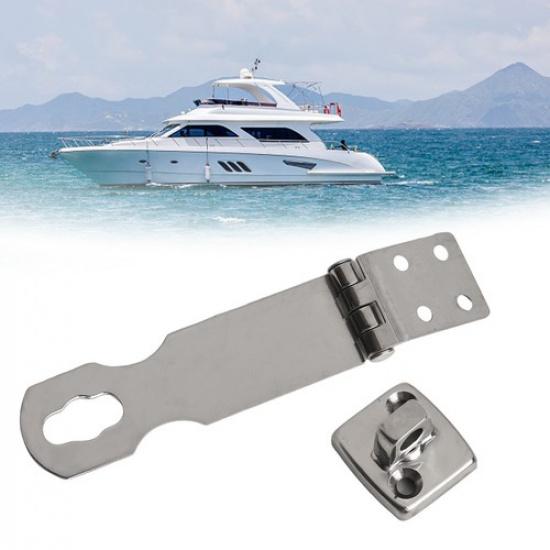 Swivel Eye Locking Hasp Latch for Boats and Trailers in 304 Stainless Steel