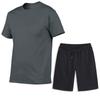 Herren Sommer Sport Freizeit Set: T-Shirt & Shorts für Fitness & Laufen